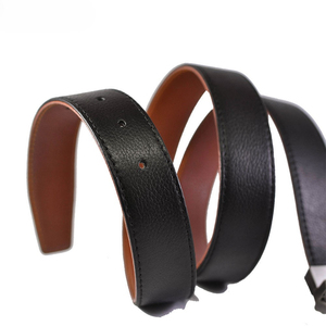 Cinturón de cuero genuino de vaca con hebilla negra sólida, estilo formal con hebilla plateada, cinturón de cuero genuino duradero. - Product Image 3