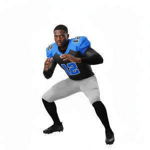 Concevez Votre Propre Uniforme de Football Américain 20 Ensembles MOQ 100% Polyester Séchage Rapide Logos Personnalisés Positions Personnalisées Sur Mesure - Product Image 4