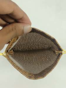 Bolsa de Yute Natural con Cordón Dorado, Bolsa de Regalo Reutilizable y Bolsa de Embalaje Ecológica - Product Image 3