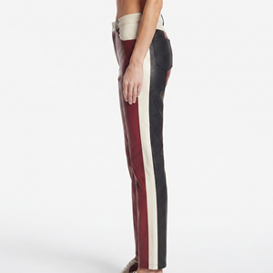 Premium Women Genuine Leather <b>Pants</b> Female Leather <b>Pant's</b> With Pockets Women's Slim Fit Leather Trousers OEM <b>Ladies</b> Leather <b>Pant</b> - Product Image 3