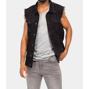 Chaleco Vaquero de Invierno para Hombre, Casual, Transpirable, Ecológico, de Alta Calidad, sin Mangas, con Cierre de Botones, 100% Algodón - Product Image 4