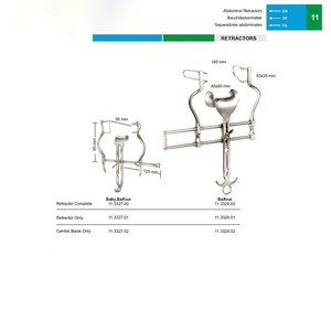 Cuchilla Central de Acero Inoxidable Balfour 45 x 80 mm, Fabricante y Exportador de Instrumentos Quirúrgicos por Surgiright Instrument - Product Image 5