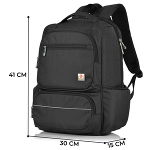 Oxford Laptop Backpack Large Capacity Water Resistant Casual Unisex Shoulder Straps Zipper Closure Softback Travel Work <b>Bag</b> - Product Image 2