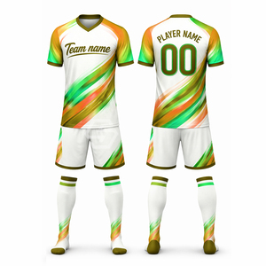 Customize Unisex <b>Soccer</b> Jersey V-Neck Short Sleeve Mesh 100% Polyester Sublimation Print Moisture Wicking Team Name Custom - Product Image 6