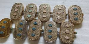 Pochettes de mariée en laiton et nacre, exclusives, faites à la main, élégantes et de créateur |   Craftstages International Fermeture magnétique synthétique pour soirée - Product Image 4