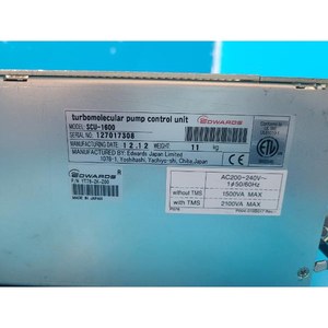 Unité de contrôle de pompe turbomoléculaire Edwards SCU-1600 YT76-ZK-Z00, câble d'interface de système sous vide, utilisé comme pièce détachée, matériel semi-conducteur d'occasion - Product Image 2