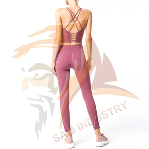 Conjunto Deportivo de Alta Calidad para Mujer, Hecho en Fábrica, Ropa de Gimnasio, Leggings y Sujetador Deportivo Sin Costuras, Personalizado, para Yoga - Product Image 2