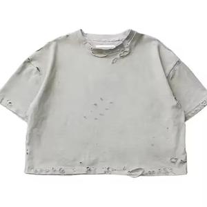 Hot Selling article Streetwear Boxy Fit <b>Drop</b> Shoulder <b>acid</b> wash 100% Cotton 270 GSM Heavyweight Summer casual Wear men's T-Shirt - Product Image 5