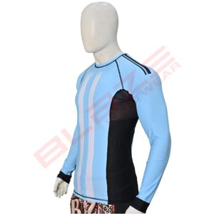 เสื้อรัดกล้ามเนื้อแขนยาวแบบซับลิเมชั่นสำหรับผู้ชาย MMA BJJ ระบายอากาศได้ดี แห้งเร็ว ปรับแต่งได้ - Product Image 1