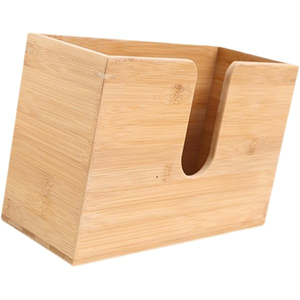 Boîte à mouchoirs rectangulaire en bois de grande taille pour transporter des mouchoirs, porte-mouchoirs durable et lavable - Product Image 1
