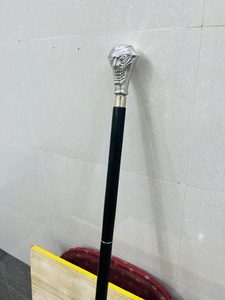 Bastón de Pared Multifuncional con Cabeza de Níquel, Mango de Madera de Palisandro y Latón Pulido, Estilo Vintage para el Hogar, Regalo para San Valentín o Navidad - Product Image 5