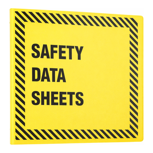 Carpeta de Anillas A6 para Documentos de Seguridad de Laboratorio, Hojas MSDS, Amarilla - Product Image 2