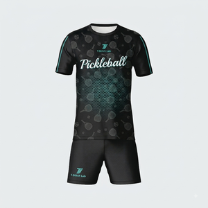 Fashion Sport Pickleball Uniform Short Sleeve <b>Pickle</b> Ball Casual Team Uniforms Moisture Wicking Athletic Fit Breathable - Product Image 4