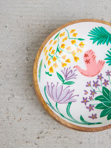 Bol en émail artisanal en bois ArtisanBloom, plat de service imprimé unique fait main pour une salle à manger élégante, une cuisine et des intérieurs contemporains - Product Image 5