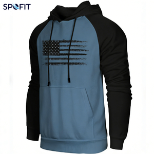 Nouveau Hoodie d'Hiver Décontracté pour Homme Américain 2026, 100% Coton, Logo Personnalisé, Manches Longues, Doublure en Éponge Brodée - Product Image 3