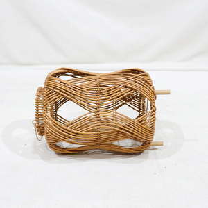 Lanterne en plastique tressé de nouvelle conception, porte-bougie décoratif, lumière portable pour patio et jardin - Product Image 3