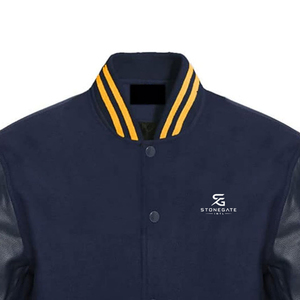 Veste universitaire pour homme à prix de gros, coupe longue, manches longues, coupe-vent, séchage rapide, en tissu polaire, personnalisable, haute qualité - Product Image 2