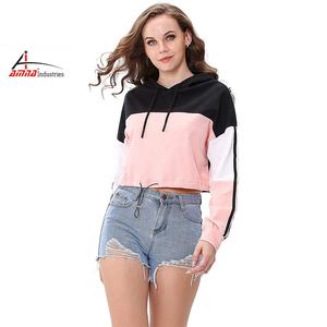 Two Piece Pants Set Sport Sweatsuit Women's Set Hooded Crop Top Jogger Pants Set Active Custom Factory Price - Product Image 1