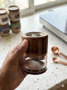 Quemador de Incienso Bakhoor de Madera y Acrílico, Hecho a Mano, con Recipiente de Almacenamiento para Hogar, Oficina o Espacio Religioso - Product Image 2