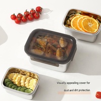 Boîte alimentaire isotherme en acier inoxydable, boîte à lunch hermétique, boîte à bento, récipient alimentaire pour pique-nique, bureau, école