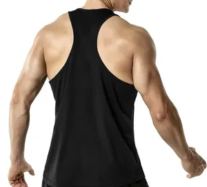 Camisetas sin Mangas para Hombre en Oferta, Ropa de Gimnasio de Alta Calidad, Colores Personalizados, Logotipo, Estilo Vintage, Poliéster/Algodón, Transpirable, Secado Rápido, Cuello Redondo - Product Image 2