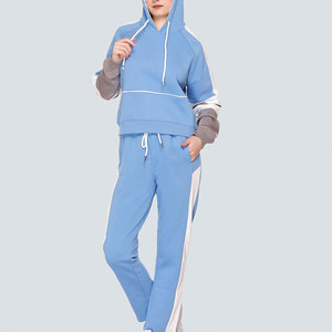 Best Price Customized Long Sleeve Pullover Tracksuits For Women High Quality Latest Style Two Piece Women's Winter Tracksuits - Product Image 4