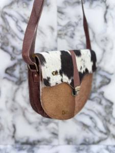 Cuero de piel de vaca occidental estilo occidental nuevo diseñador Sling Bag bolso mujer bohemio elegante gran oferta bolso de usos múltiples - Product Image 2