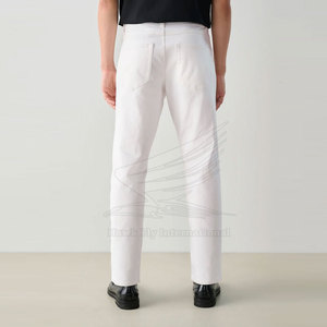 Latest Design 100% Cotton Straight Mid Breathable Eco-Friendly Lightweight High Quality OEM Service Custom Logo Casual Pant <b>Men</b> - Product Image 2