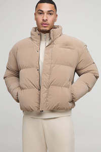 Chaqueta Acolchada de Lona con Logotipo Personalizado para Hombre, Invierno 2026, Transpirable, Cortavientos, Rellena de Fibra de Poliéster - Product Image 4