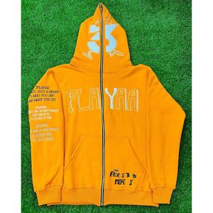 เสื้อฮู้ดปักลาย - เสื้อพูลโอเวอร์ผ้าฝ้ายฟลีซ 100% สำหรับผู้ชาย เป็นมิตรต่อสิ่งแวดล้อม - Product Image 1