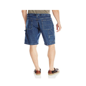 Pantalones cortos de mezclilla casuales con cremallera para hombre, estilo veraniego, rasgados, hasta la rodilla - Product Image 6