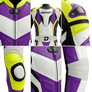 Combinaison en cuir personnalisée pour moto de course, équipement de protection moto OEM en gros, vêtements de pilotage pour la piste, combo gants et bottes - Product Image 6