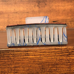 New Arrival Hot Selling Western Stylish Handmade Tooled Engraved Leather <b>Hair</b> Claw <b>Clips</b> Leather Claw <b>Hair</b> Accessories for Women - Product Image 5