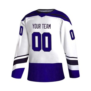 Maillot de hockey sur glace personnalisé de haute qualité, tissu 100 % polyester, vêtements de sport unisexes, service OEM - Product Image 6