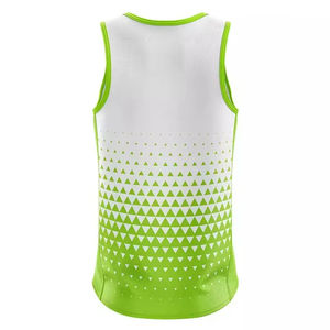 Uniforme de Atletismo, Ropa Deportiva de Equipo, Logotipo Personalizado, Conjunto para Correr con Camiseta sin Mangas y Pantalones Cortos, Uniforme de Atletismo Elegante - Product Image 5