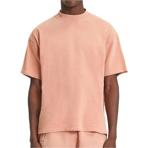 Camiseta de Algodón Tejido de Manga Corta con Cuello Redondo y Corte Regular para Hombre, Estilo Casual, Color Liso - Product Image 2
