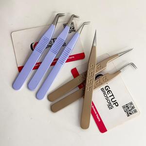 Vente en gros GETUP BROSONS IMPEX – Pince à cils anti-magnétique en acier inoxydable de qualité supérieure, 10 mm, courbée, droite, en forme de L, marque privée - Product Image 5