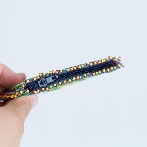 Ensemble de porte-monnaie vintage perlé : motif paon et étoile, broderie artisanale - Product Image 3