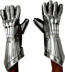 Guantes de Caballero Medievales de Metal Resistente de Fabricante Confiable con Diseño de Articulaciones Flexibles para Disfraces de Armadura Histórica - Product Image 5