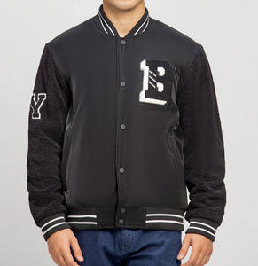 เสื้อแจ็คเก็ตวาร์ซิตี้แบบยูนิเซ็กซ์ สีสันสดใส แขนยาว คอตั้ง ปักลายเชนิลล์ โลโก้ด้านหน้า สไตล์สตรีทแวร์ สำหรับวิ่งและฤดูหนาว - Product Image 4