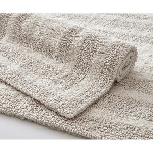 Classic Striped Cotton Bath <b>Mats</b> <b>Set</b> of 2 Rectangle Non-Slip Rubber Backing Machine Washable Medium Thickness - Product Image 6