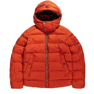 Custom Men's Canvas Puffer Jacket Winter Wear High Quality Streetwear Casual Design Zipper Low Price Pakistan Manufacturer - Product Image 1
