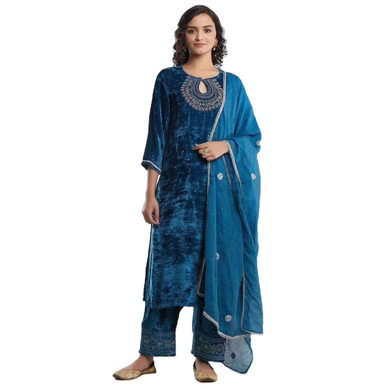Đầm Nhung Dài Phong Cách Kurti Đẹp Makhmal Salwar Kameez Shalwar Kurti Đầm Dự Tiệc Đám Cưới ĐẦM DỰ TIỆC Anarkali Saree Kurta