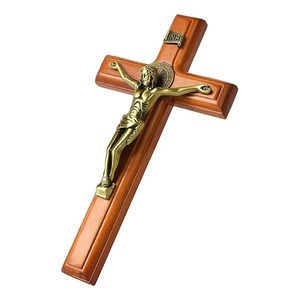 Croix en bois faite à la main, prix abordable, décoration murale chrétienne, croix pour la maison, l'église, la salle de prière et cadeau religieux - Product Image 6