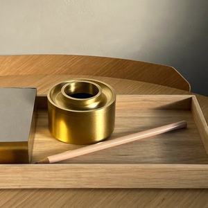 Brass <b>Oil</b> <b>Burner</b> Aroma Modern Lumiere <b>Essential</b> <b>Oil</b> <b>Burner</b> Use <b>for</b> Home Spa Aromatherapy <b>Oil</b> <b>Burner</b> Handmade - Product Image 3