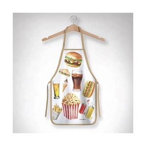 Tablier de cuisine de couleur bleu vintage brodé sur mesure Transparent imperméable à l'eau Anti-huile dessin animé adulte cuisson cuisson accessoires - Product Image 6