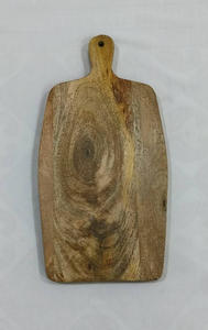 เขียงไม้ธรรมชาติทรงสี่เหลี่ยมพร้อมหูจับสะดวกสบาย อุปกรณ์ครัวสำหรับหั่นผลไม้และผัก - Product Image 4