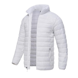 Bulk Wholesale Mens <b>Lightweight</b> Quilted Puffer Jacket Stand Collar Zip Up Casual Winter <b>Coat</b> - Product Image 2
