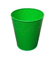 Poubelle décorative à motif floral pour la collecte des déchets en intérieur et en extérieur