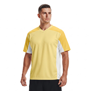 เสื้อลาครอสแขนสั้นผ้าตาข่ายคอวีสำหรับผู้ชาย โพลีเอสเตอร์ 100% เสื้อลาครอสชาย - Product Image 1